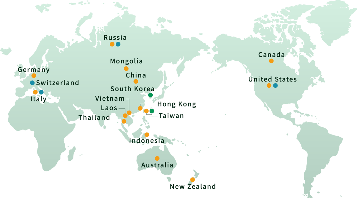 Global activities map